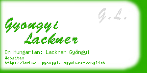 gyongyi lackner business card