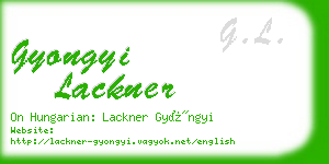 gyongyi lackner business card